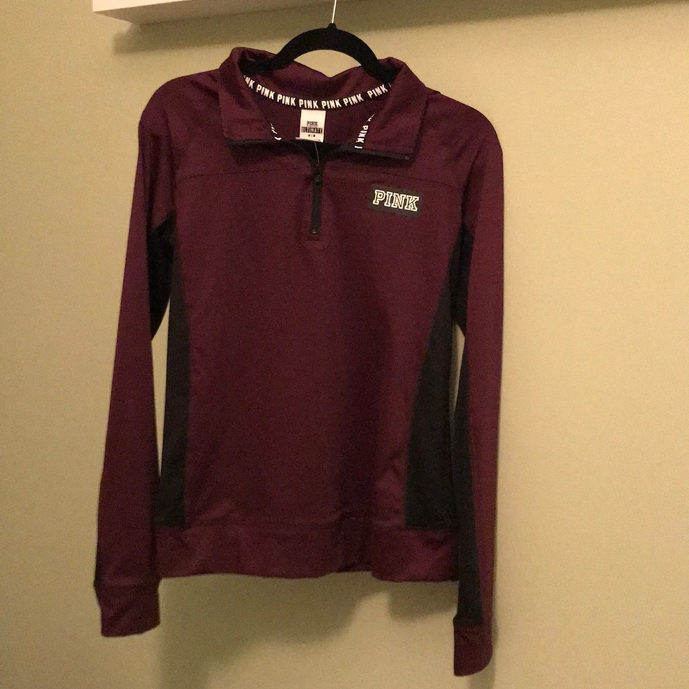 Victoria’s Secret PINK Maroon Quarter Zip